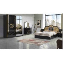 CHARLIE BEDROOM SET IN BLACK COLOUR